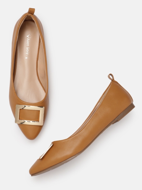 

Allen Solly Women Tan Solid Ballerinas