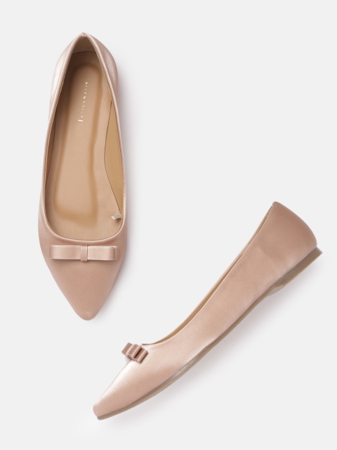 

Allen Solly Women Rose Gold-Toned Solid Ballerinas with Bow