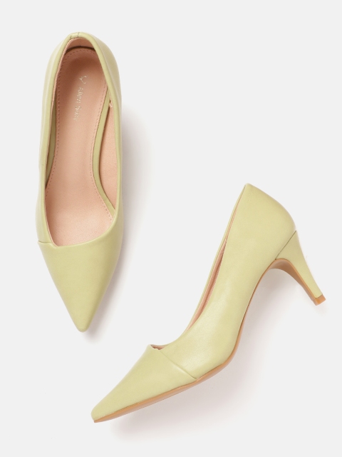 

Allen Solly Women Green Solid Pumps
