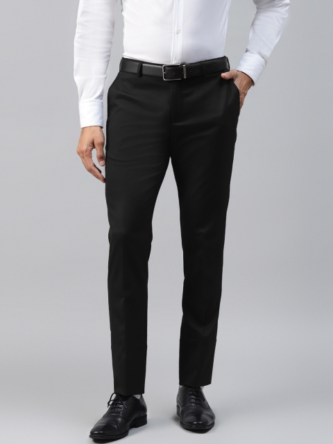 

Blackberrys Men Black Skinny Fit Solid Formal Trousers