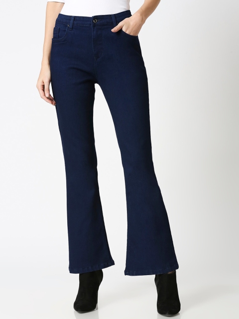

High Star Women Navy Blue Bootcut Stretchable Jeans