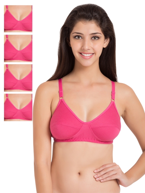 

Souminie Pack of 5 Pink Full-Coverage Bras SLY35