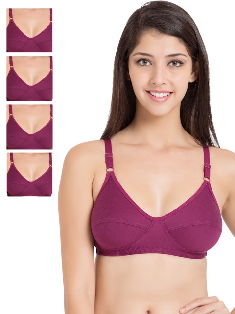 

Souminie Pack of 5 Magenta Full-Coverage Bras SLY35