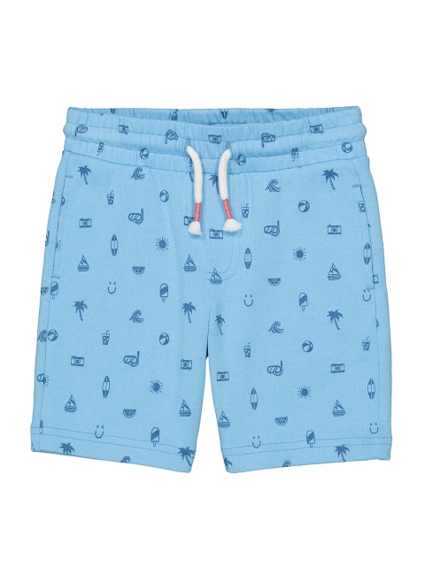 

mothercare Boys Blue Printed Pure Cotton Regular Fit Shorts