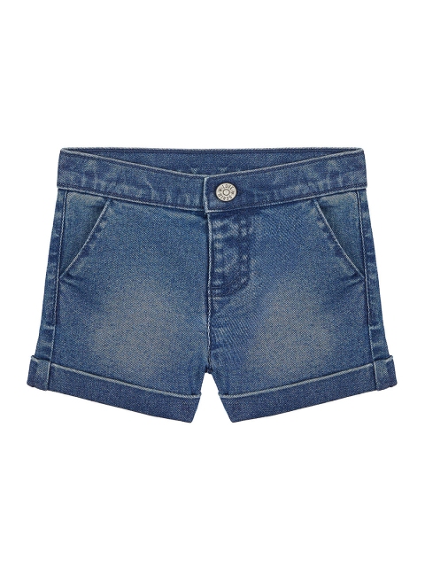 

mothercare Girls Blue Washed Regular Fit Denim Shorts