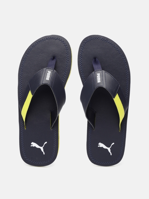 

Puma Men Navy Blue Felicia Solid Thong Flip-Flops