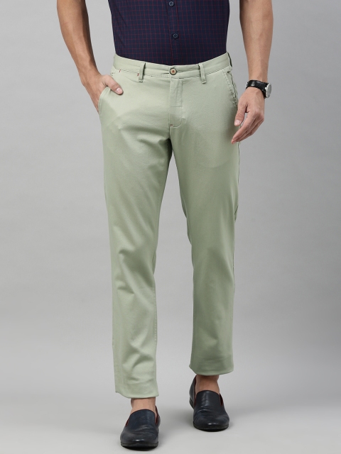 

Louis Philippe Sport Men Green Slim Fit Solid Regular Trousers