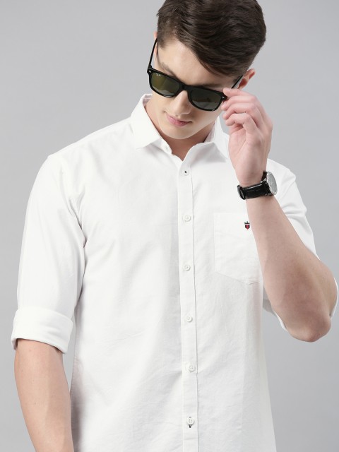 

Louis Philippe Sport Men White Slim Fit Solid Casual Shirt