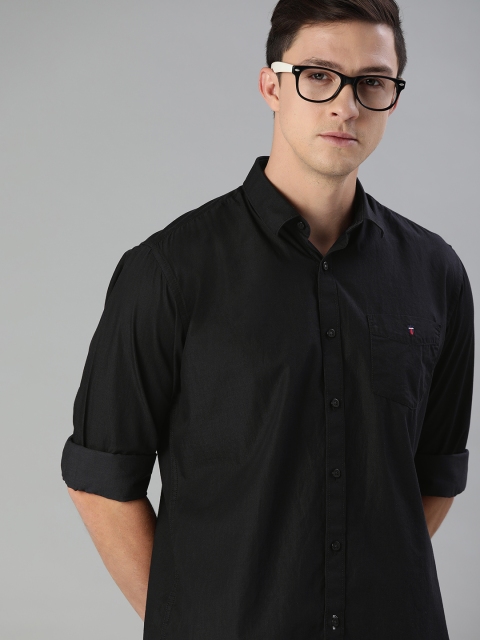 

Louis Philippe Sport Men Black Slim Fit Solid Casual Shirt