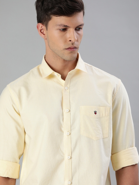 

Louis Philippe Sport Men Yellow Slim Fit Solid Casual Shirt