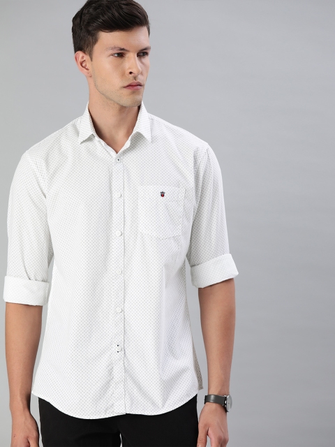 

Louis Philippe Sport Men White & Black Slim Fit Printed Casual Shirt