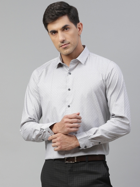 

Louis Philippe Sport Men Grey Slim Fit Checked Formal Shirt