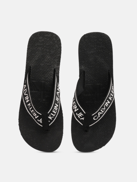 

Calvin Klein Men Black Printed Thong Flip-Flops
