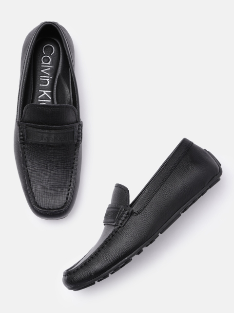 

Calvin Klein Men Black Solid Driving Shoes