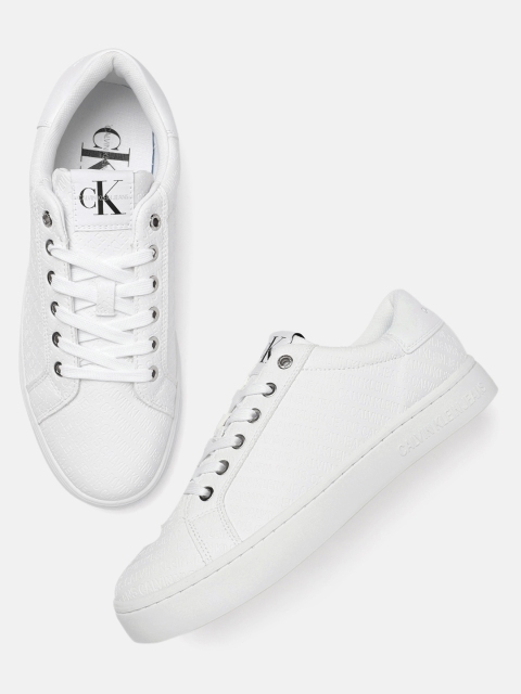 

Calvin Klein Men White CUPSOLE Solid Sneakers