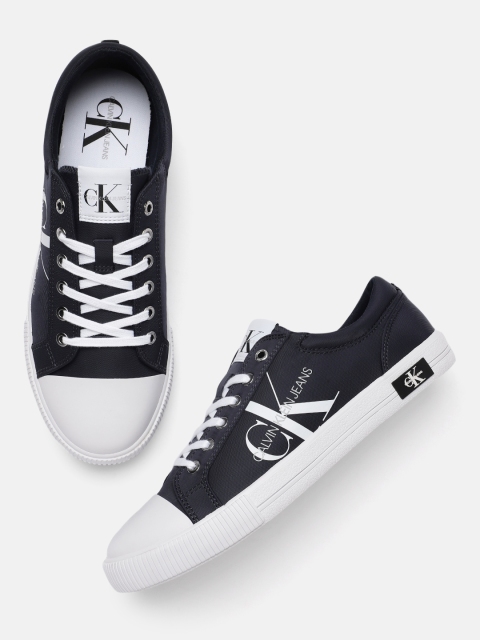 

Calvin Klein Men Navy Blue Printed Sneakers