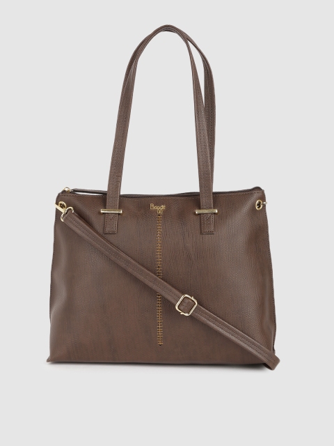 

Baggit Brown Textured Shoulder Bag