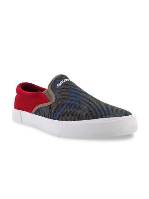 

Sparx Men Grey Slip-On Sneakers