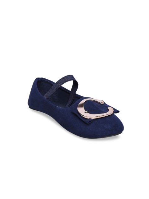 

Pantaloons Junior Girls Navy Blue Solid PU Ballerinas
