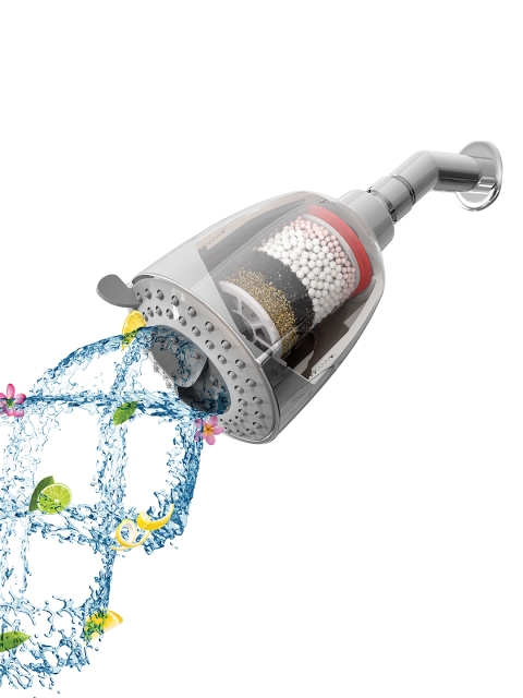 

WaterScience Aromatherapy Shower Head Filter-Standard Cartridge for Municipal Water, Silver