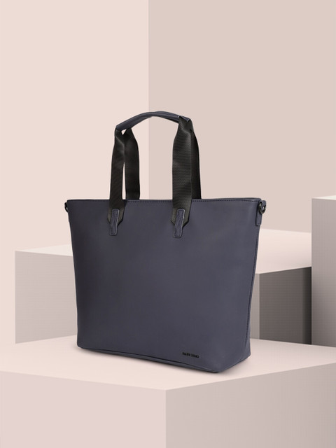 

Allen Solly Navy Blue Solid Handheld Bag