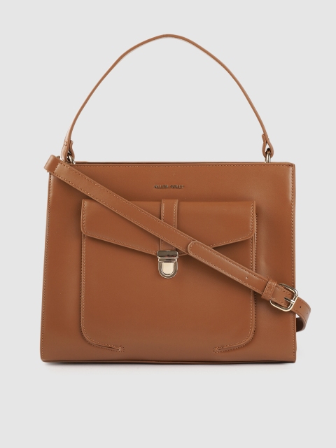 

Allen Solly Tan Brown Solid Handheld Bag