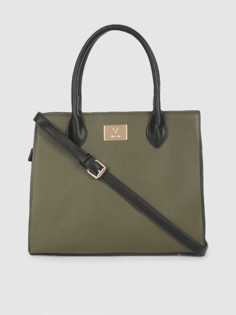 

Allen Solly Olive Green Solid Shoulder Bag