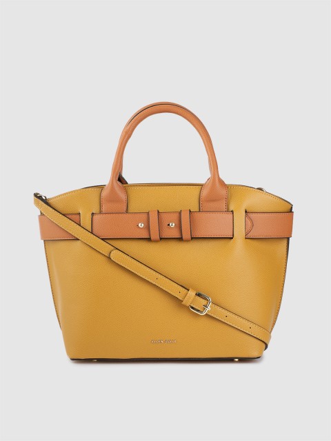 

Allen Solly Tan Brown Solid Handheld Bag