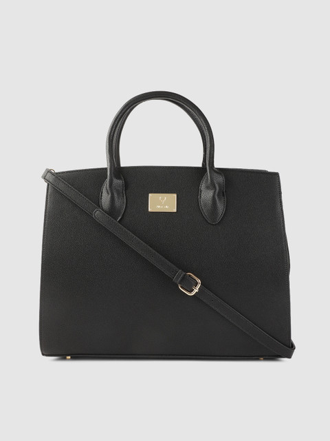 

Allen Solly Black Solid Handheld Bag