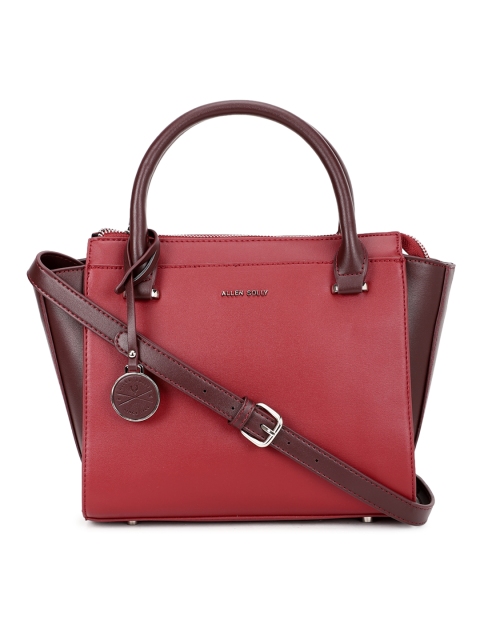 

Allen Solly Red Solid Handheld Bag