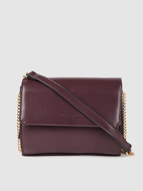 

Allen Solly Purple Solid Sling Bag