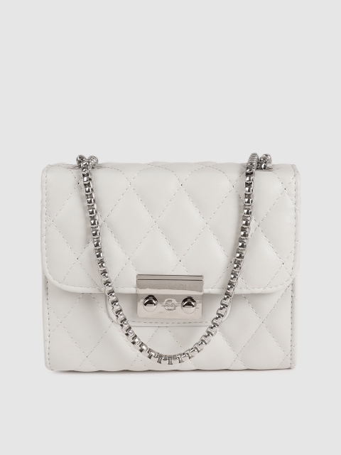 

Allen Solly Off-White Quilted Sling Bag