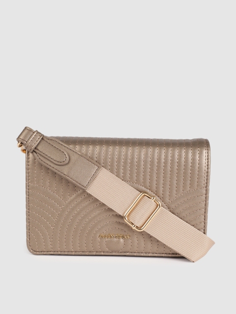 

Allen Solly Gunmetal-Toned Textured Sling Bag, Metallic