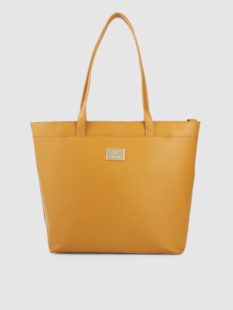 

Allen Solly Mustard Yellow Solid Shoulder Bag