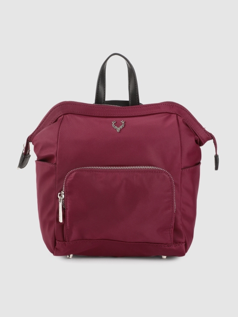 

Allen Solly Maroon Solid Shoulder Bag Cum Backpack