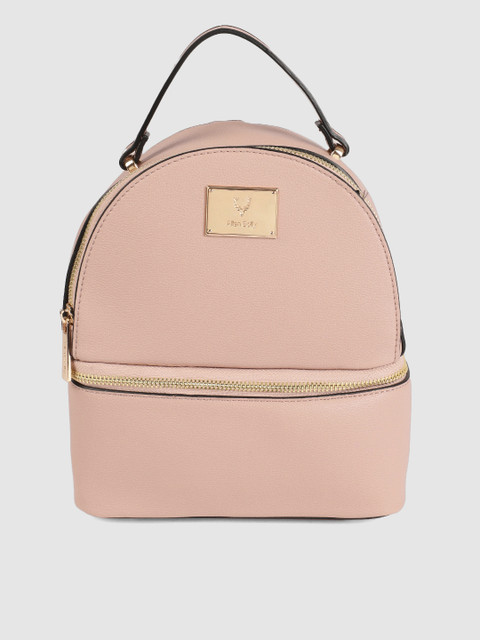 

Allen Solly Women Pink Solid Backpack