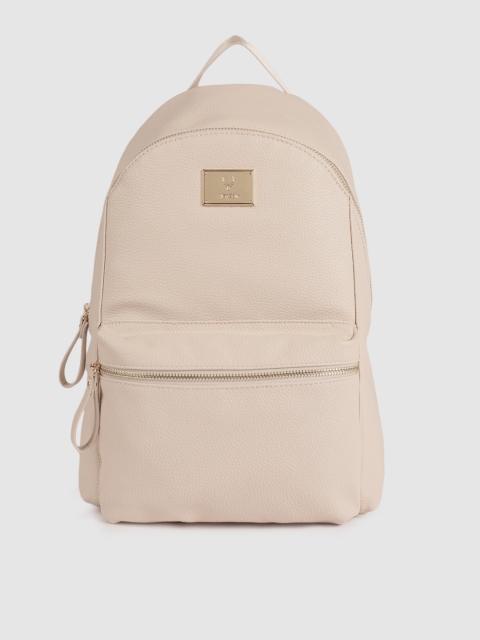 

Allen Solly Women Nude-Coloured Solid Backpack