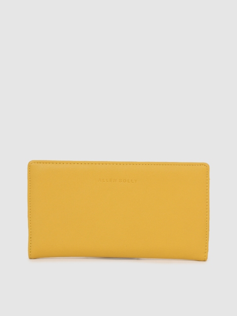 

Allen Solly Women Yellow Solid Two Fold Wallet