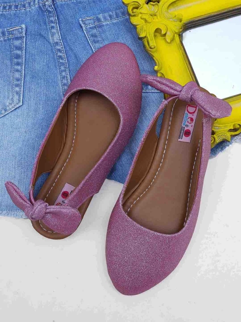 

DChica Girls Purple Solid Ballerinas