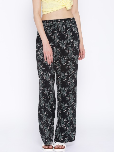 

ONLY Black Floral Printed Palazzo Trousers
