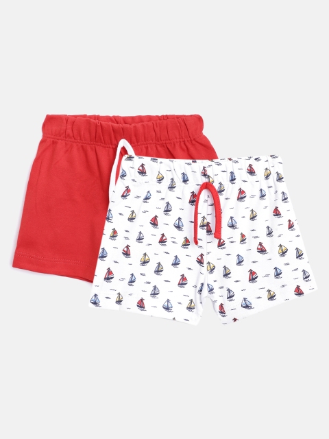 

Moms Love Boys Pack of 2 Assorted Pure Cotton Regular Fit Shorts