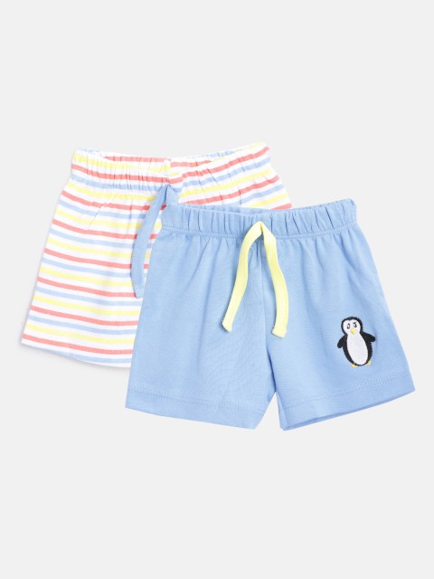 

Moms Love Boys Pack of 2 Assorted Pure Cotton Regular Fit Shorts