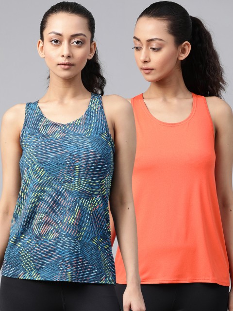 

Marks & spencer Women Pack of Two Abstract Printed Tank Top, Blue