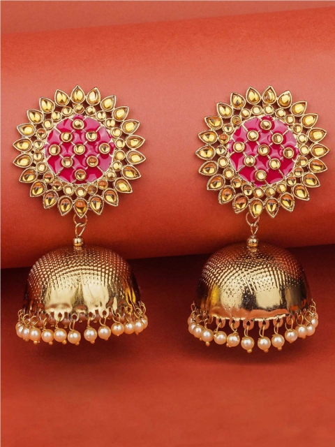 

Queen Be Gold-Toned Dome Shaped Jhumkas