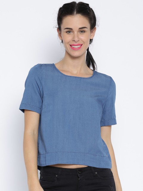 

ONLY Blue Denim Top