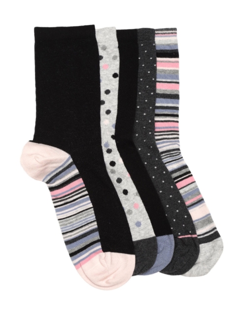 

Marks & Spencer Pack of 5 Sustainable Above Ankle-Length Socks, Grey