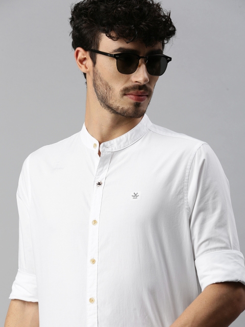 

WROGN Men White Slim Fit Casual Shirt