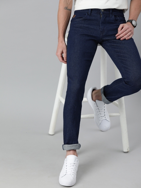 

WROGN Men Blue Slim Fit Mid-Rise Clean Look Stretchable Jeans
