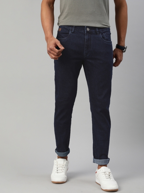 

WROGN Men Blue Slim Fit Mid-Rise Clean Look Stretchable Jeans