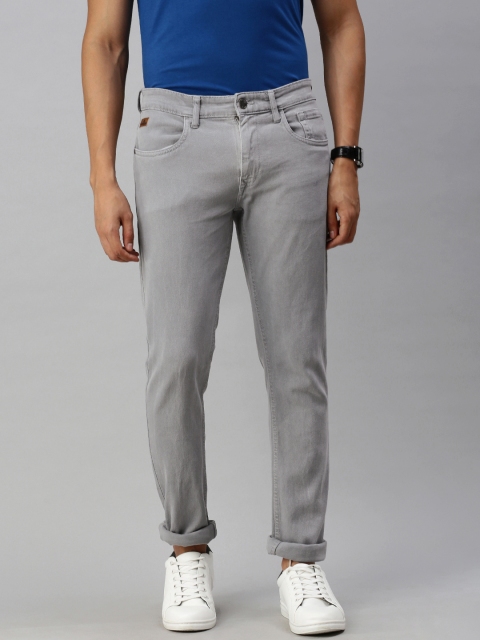 

WROGN Men Grey Slim Fit Heavy Fade Stretchable Jeans
